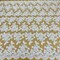 1 Yard Beaded Corded Bridal Lace Fabric Embroidered on Premium Polyester Mesh 51 Inches